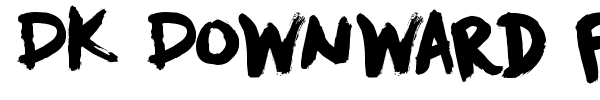 DK Downward Fall font preview